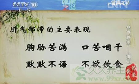 cctv10健康之路视频20130404:张晋讲清明养生,肝气郁结