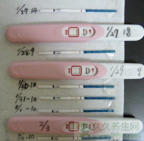 验孕棒一深一浅图片